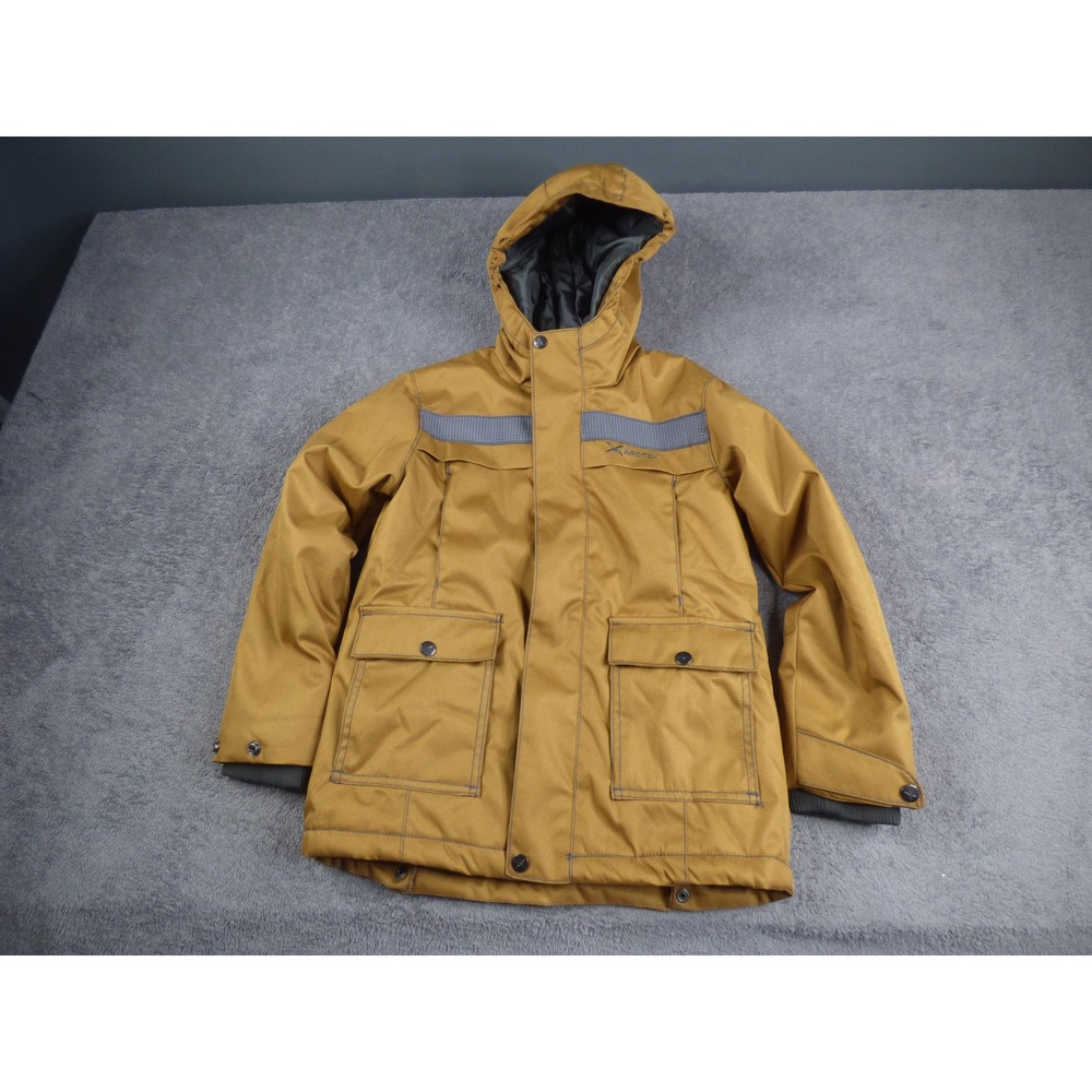 Arctix Kids S Small Mustard Yellow Insulated Winter Parka Hooded Ski Jacket 6401